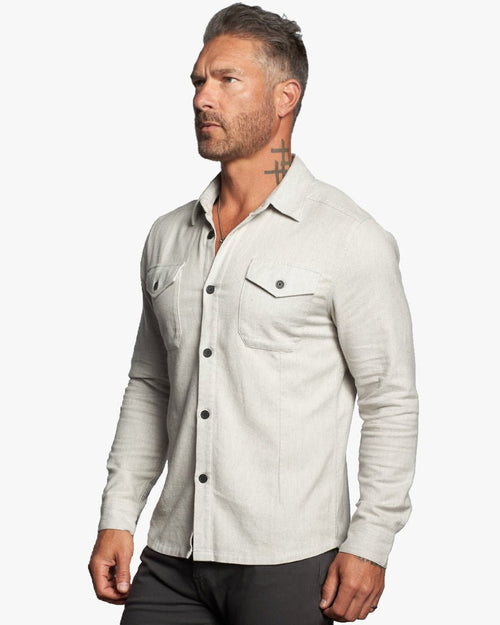 Untucked Tailored SLIM Fit Button-Up Shirt - WESTON JON BOUCHÉR