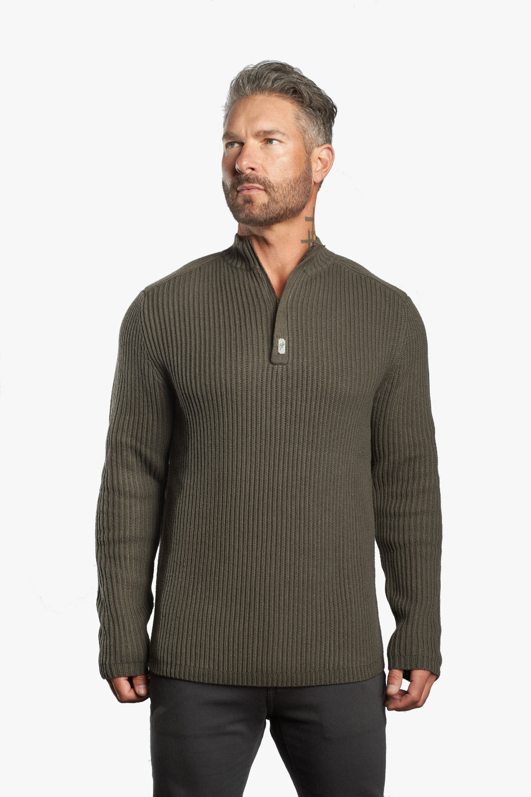 Sentry Half Zip Cashmere Wool Slim Fit Sweater [Heavyweight] PRE-ORDER