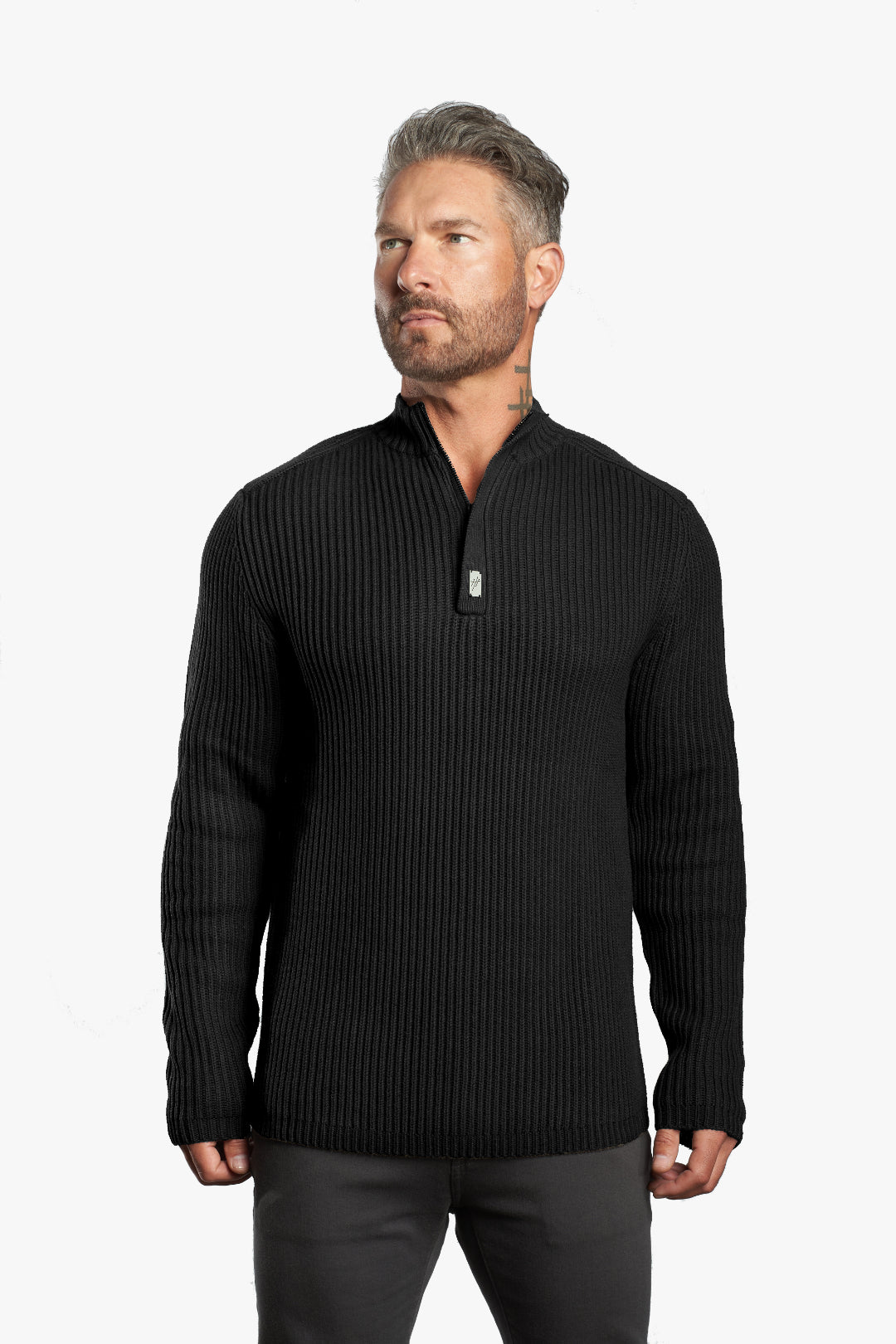 Sentry Half Zip Cashmere Wool Slim Fit Sweater [Heavyweight] PRE-ORDER