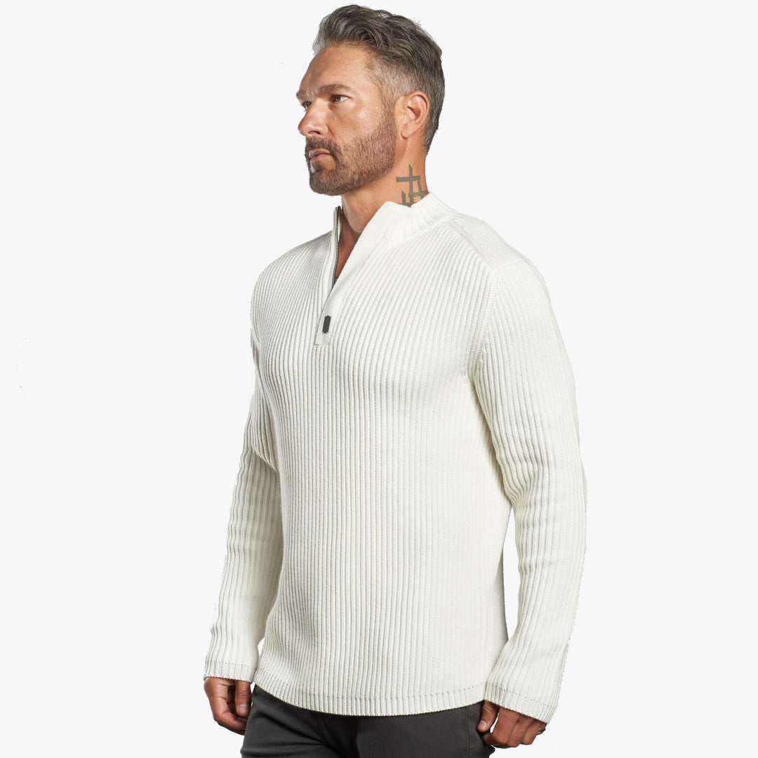 Sentry Half Zip Cashmere Wool Slim Fit Sweater [Heavyweight] PRE-ORDER