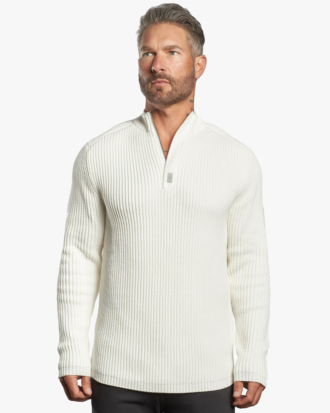 Sentry Half Zip Cashmere Wool Slim Fit Sweater [Heavyweight] PRE-ORDER