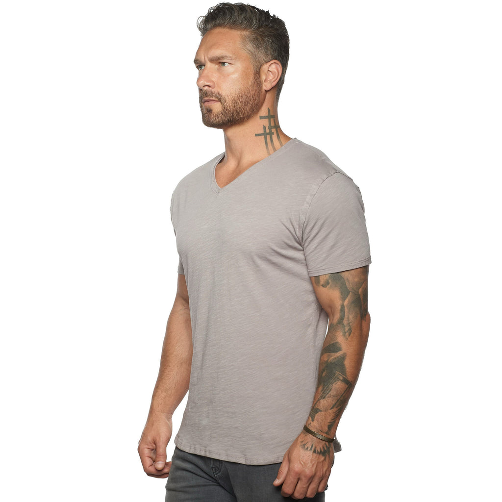 The Isla V Neck Slub SLIM Tee