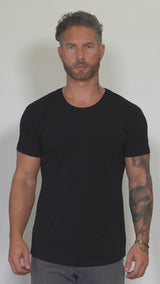 The Silas Raw Neck Slim Fit Tee